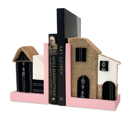 Handcrafted House-Shaped Bookends