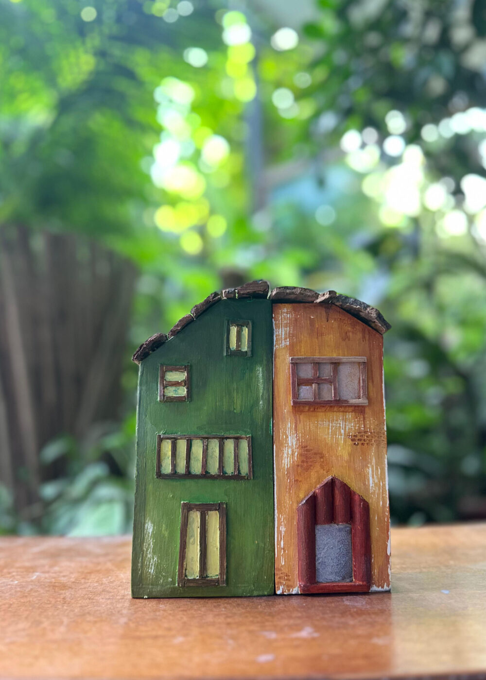 Handcrafted Wooden Miniature Houses