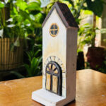 Handcrafted Wooden Tall Miniature House