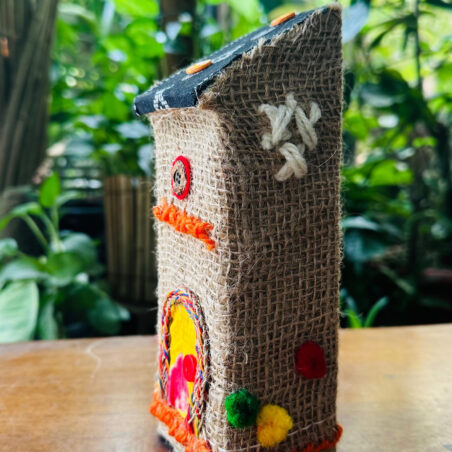 Handcrafted Jute Decorative Miniature House