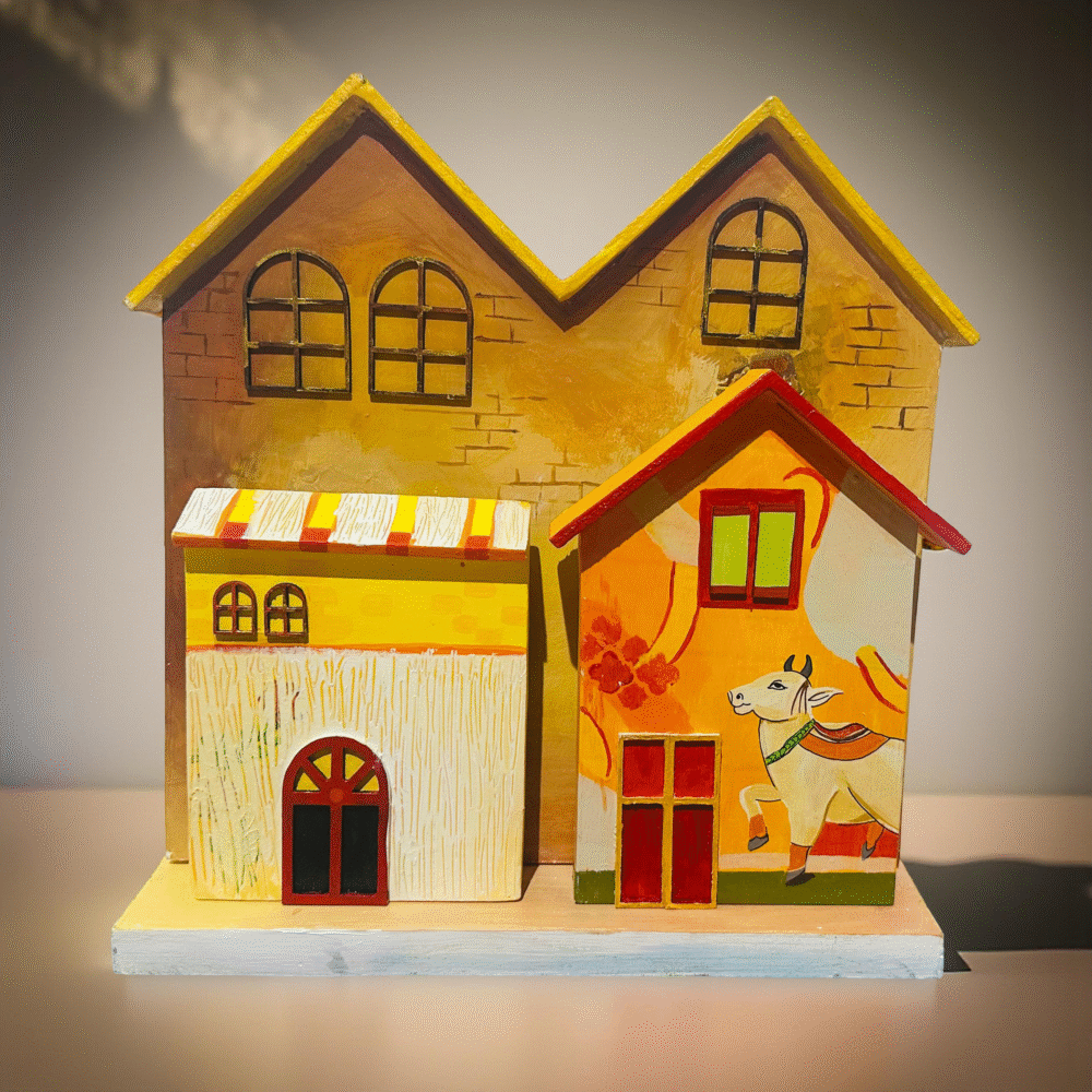 Hand-Painted Wooden Wall Décor