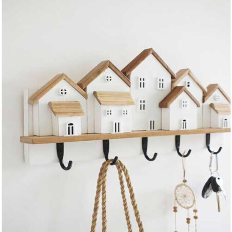 White Row House- Key Hanger
