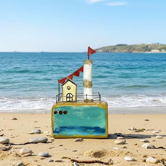 Handcrafted Wooden Lighthouse Miniature