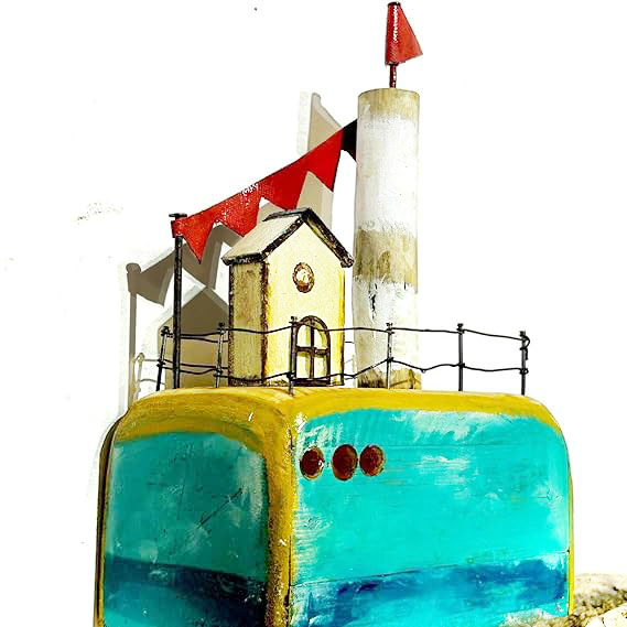 Handcrafted Wooden Lighthouse Miniature