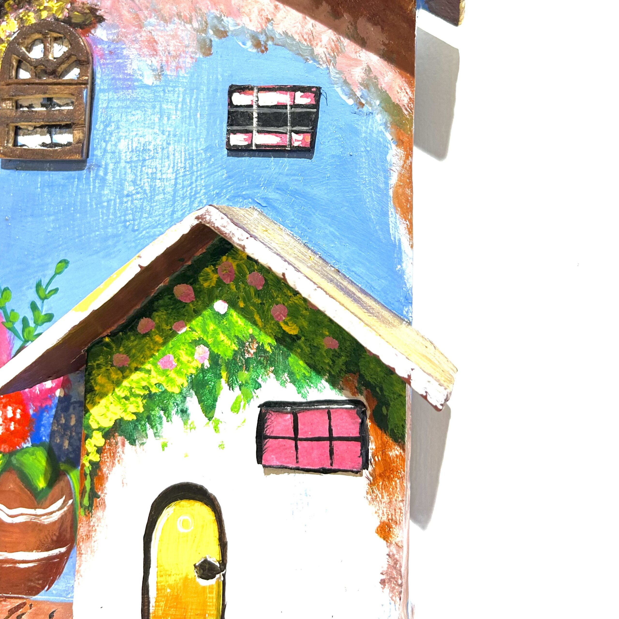Hand-Painted Wooden House Key Holder