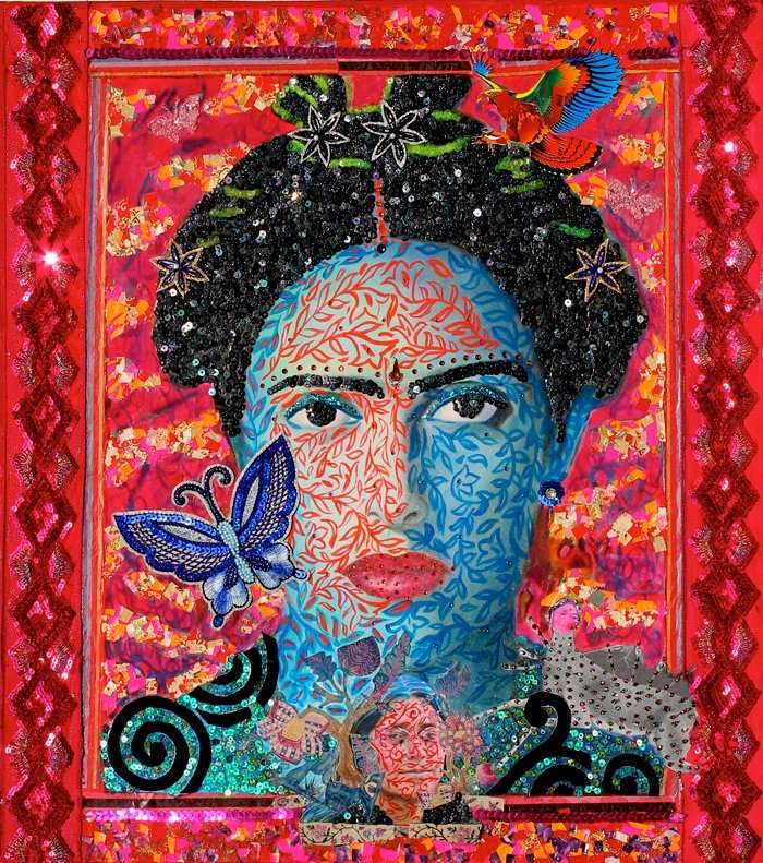 Frida & Me XXV ...17.6 X 19.6 inches.