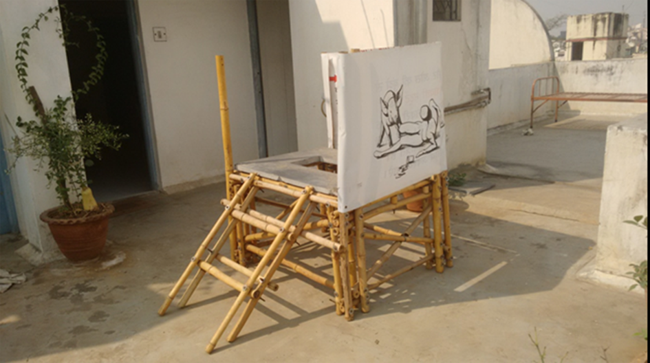  3. A prototype of a mobile toilet by Shweta and Aditi road map4