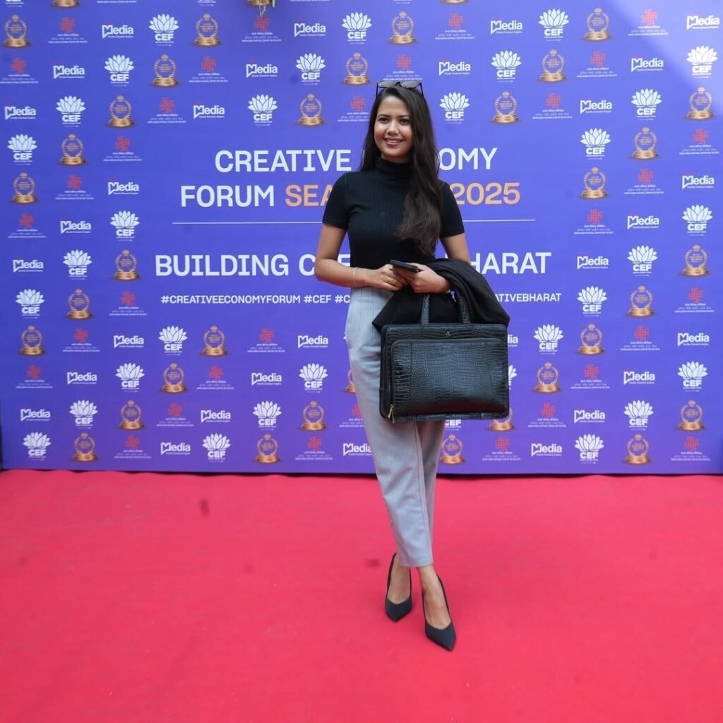 Discussion on AI, creative technology, and innovation shaping India’s Creative Economy at CEF.