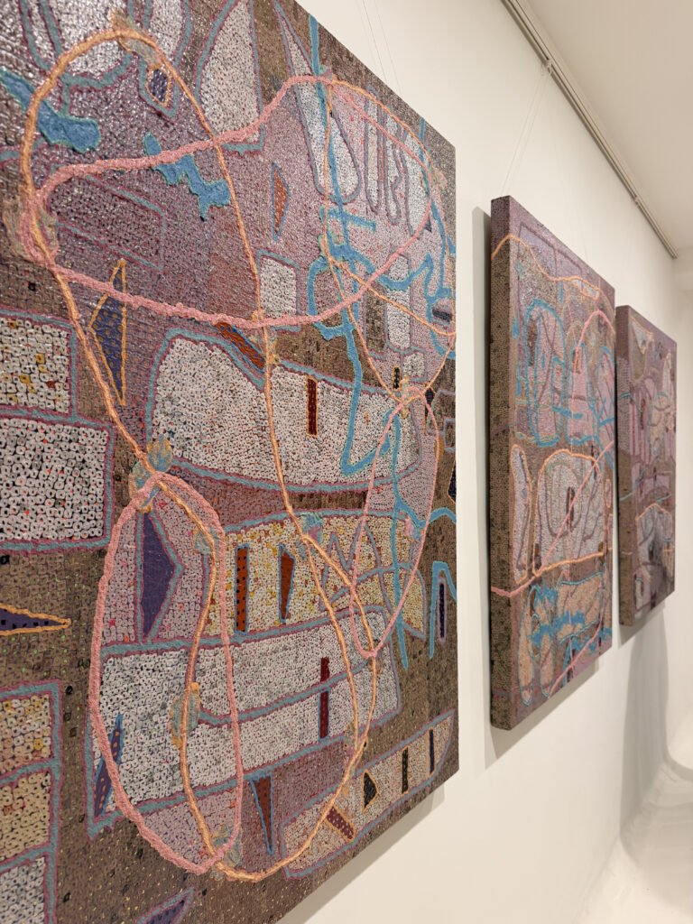Paintings by Harpreet Narula for his collection Inward at Art Explore 