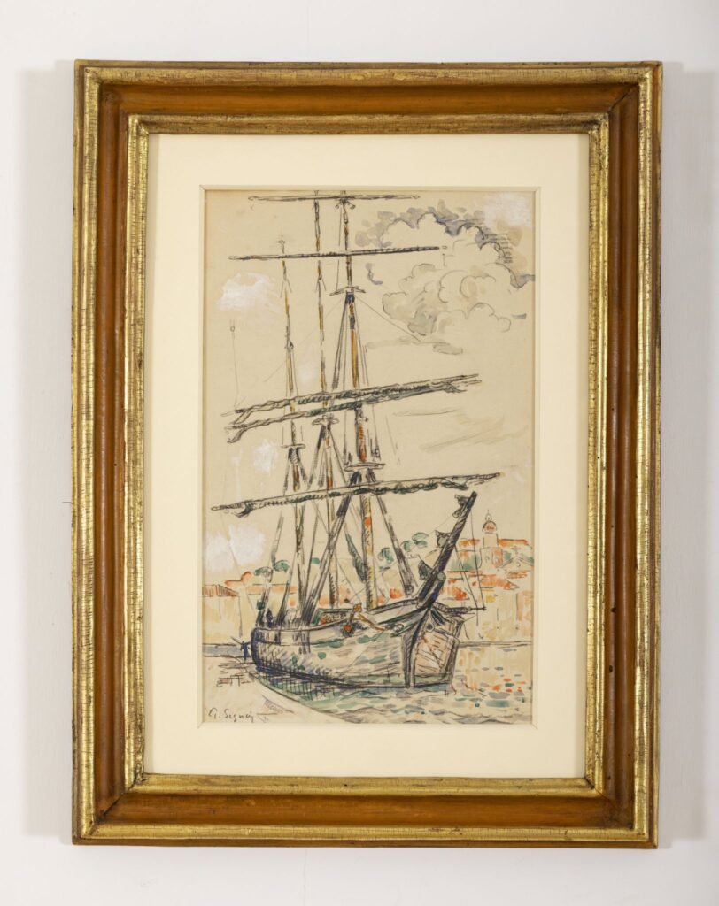 Artwork by Paul Signac Saint-Tropez
