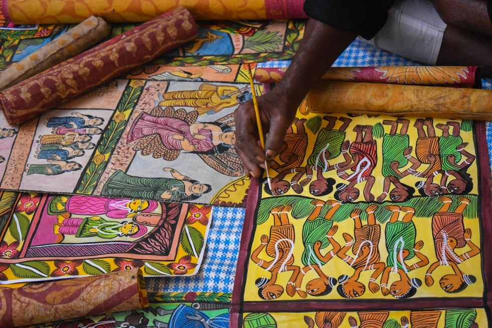 The Chitrakars of West Bengal are famous for the ancient art form of Pattachitra.